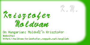 krisztofer moldvan business card
